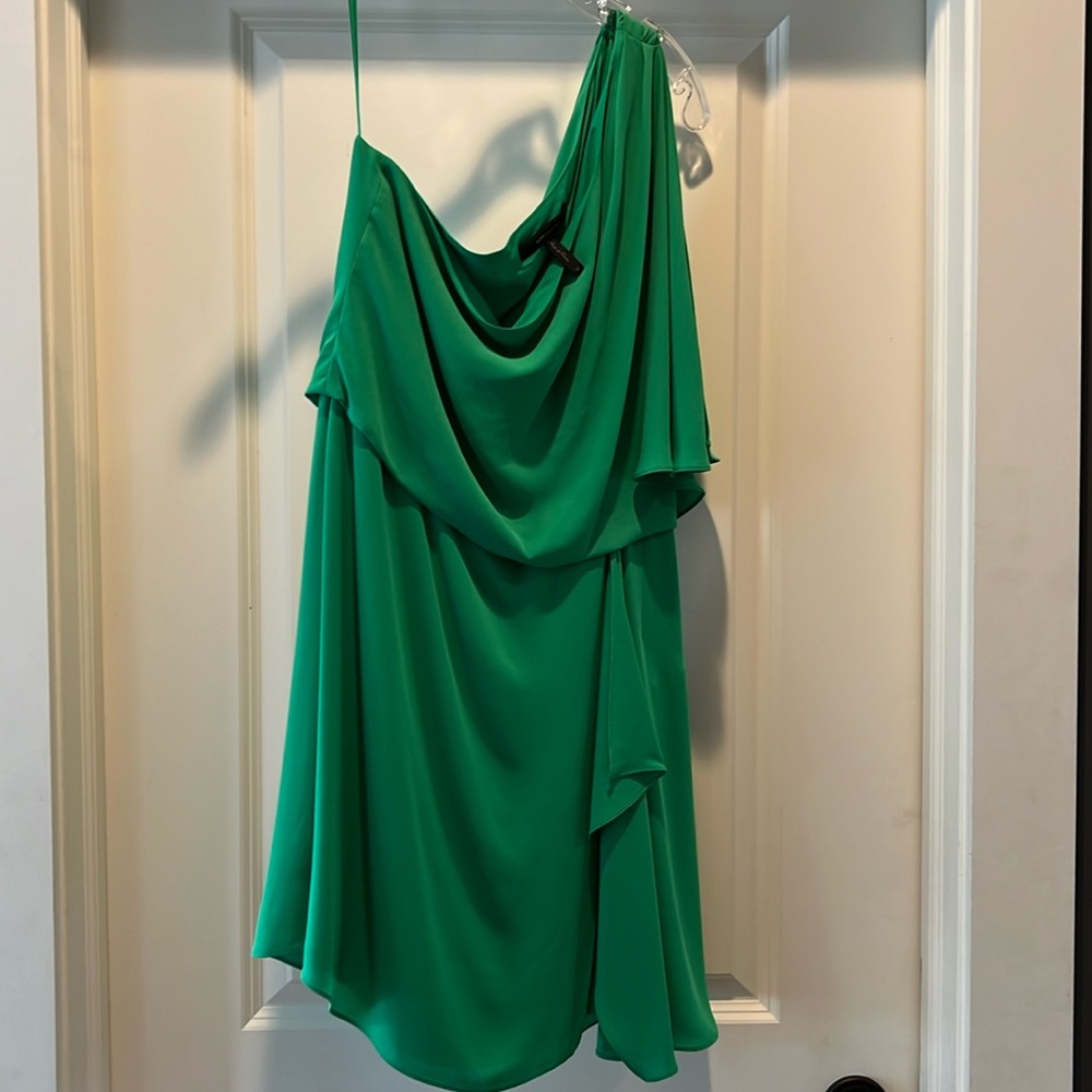 BCBG Maxazria one shoulder dress